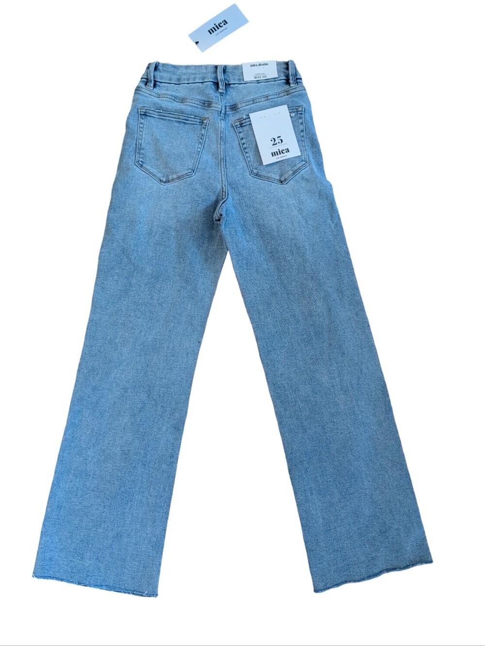 Mica Denim super high wide leg jeans 25 NWT - Picture 4 of 9